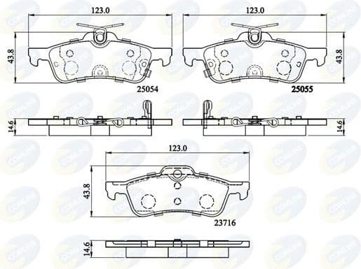 Brake pads rear CBP32204
