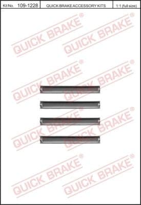 Accessory Kit, disc brake pad 109-1228