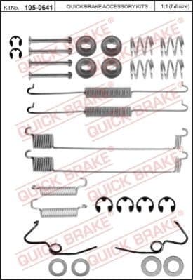 Accessory Kit, brake shoes 105-0641
