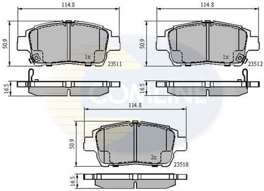 Brake pads front CBP3901