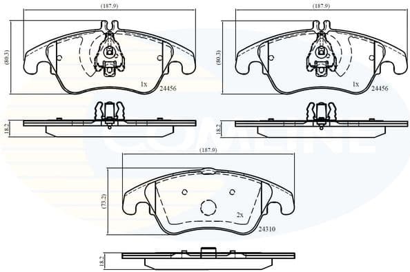 Brake pads front CBP06037