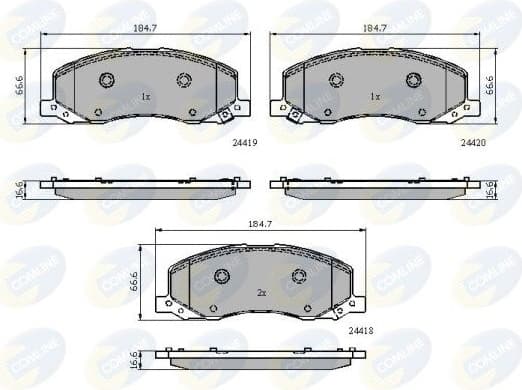 Brake pads front CBP32003