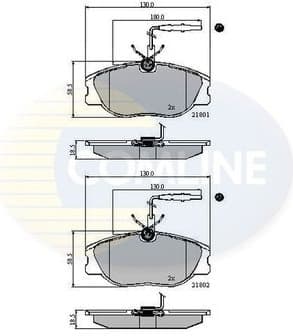 Brake pads front CBP11001