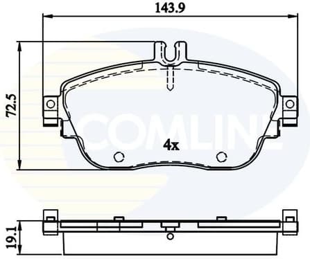 Brake pads front CBP32208