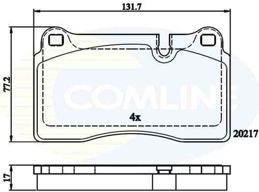 Brake pads front CBP06030