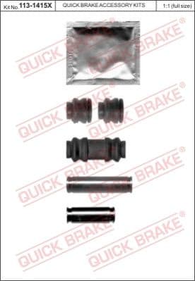 Guide Sleeve Kit, brake caliper 113-1415X