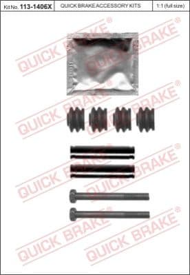 Guide Sleeve Kit, brake caliper 113-1406X