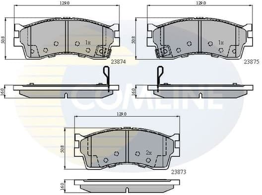 Brake pads front CBP3941