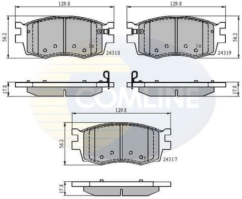 Brake pads front CBP31519