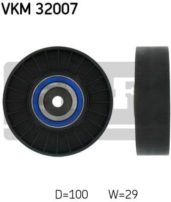 Deflection/Guide Pulley, V-ribbed belt VKM 32007