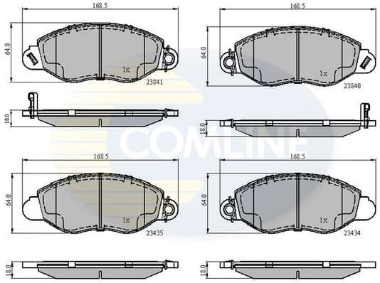 Brake pads front CBP31107