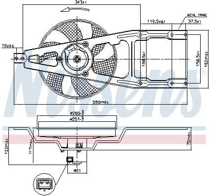 Fan, engine cooling 85139