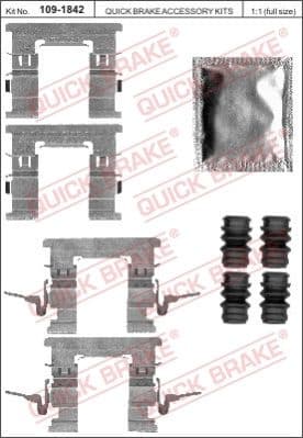 Accessory Kit, disc brake pad 109-1842 - image 2