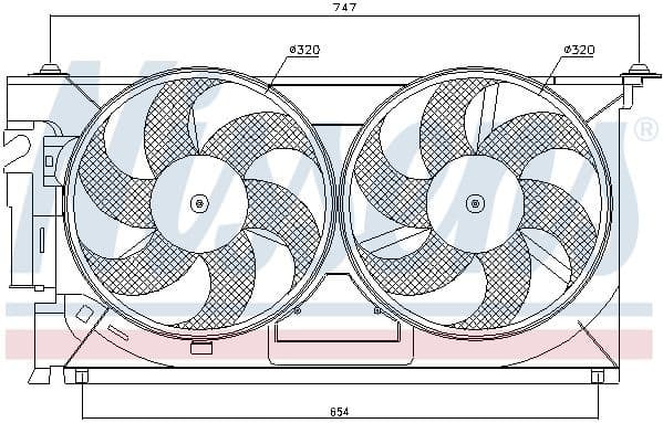 Fan, engine cooling 85083