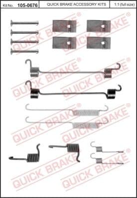 Accessory Kit, brake shoes 105-0676