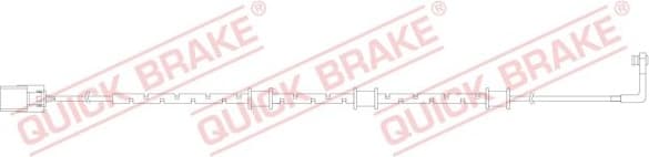 Warning Contact, brake pad wear WS0313A