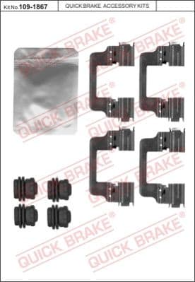 Accessory Kit, disc brake pad 109-1867