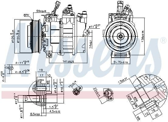 Compressor, air conditioning ** FIRST FIT ** 89488