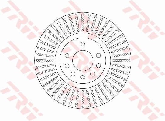 Brake Disc TRW SINGLE DF6677S - image 2