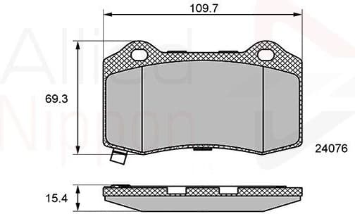 Brake pads rear ADB36065 - image 2
