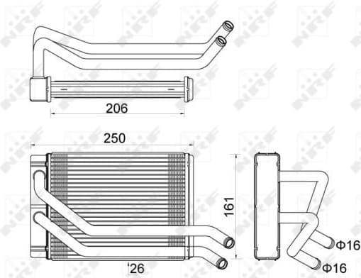 Heat Exchanger, interior heating 54313