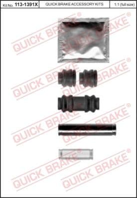 Guide Sleeve Kit, brake caliper 113-1391X