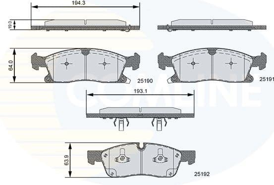 Brake pads front CBP36096