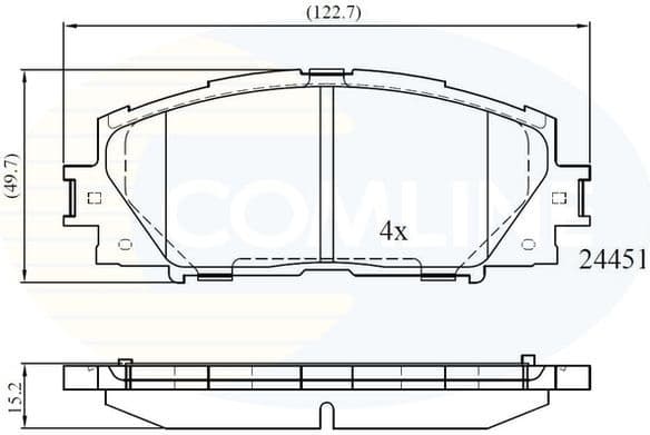 Brake pads front CBP06014
