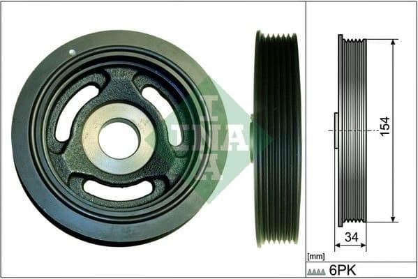Belt Pulley, crankshaft 544010410