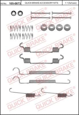 Accessory Kit, brake shoes 105-0873