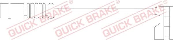 Warning Contact, brake pad wear WS0228A