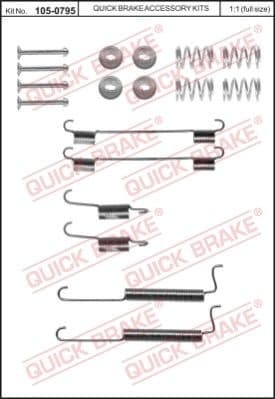 Accessory Kit, brake shoes 105-0795