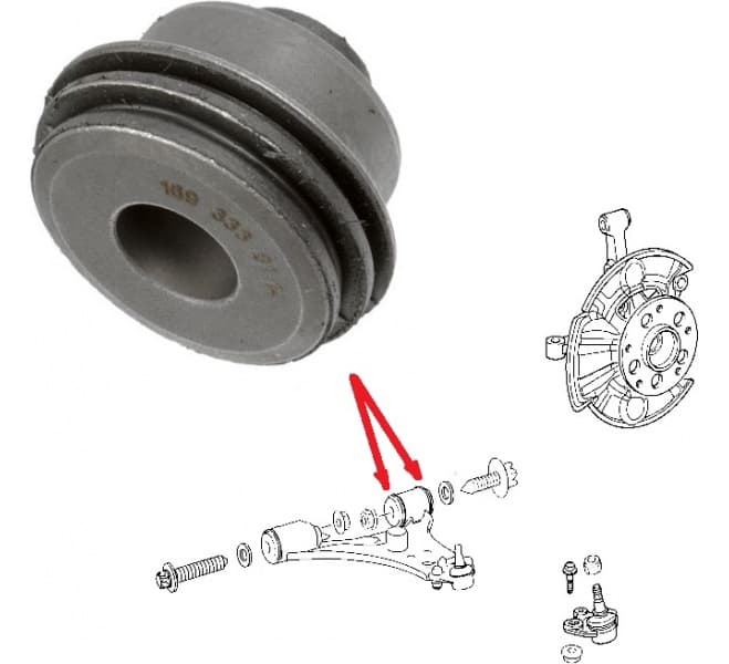 Silentblock front axle 29914 01