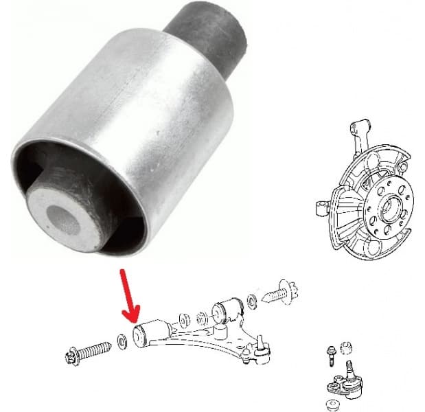 Silentblock front axle 29913 01