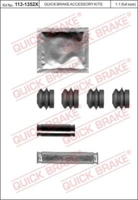 Guide Sleeve Kit, brake caliper 113-1352X