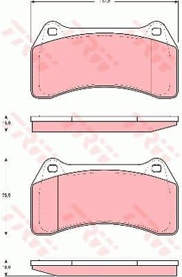 Brake Pad Set, disc brake GDB1512