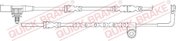 Warning Contact, brake pad wear WS0277A