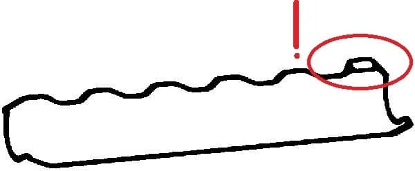 Gasket valve cover 11045600