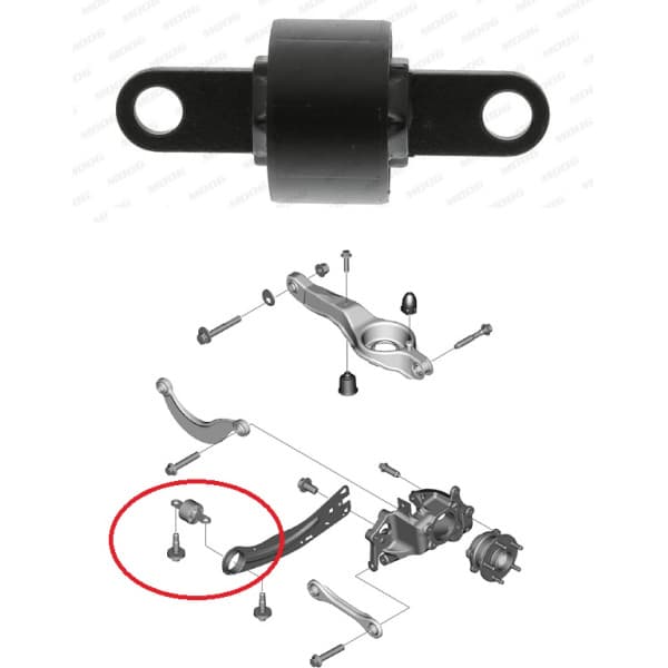 Silentblock rear axle FD-SB-13516