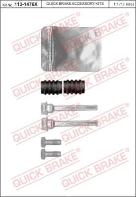 Guide Sleeve Kit, brake caliper 113-1476X