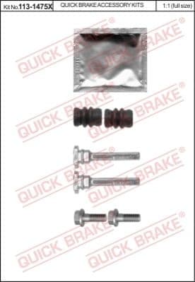 Brake caliper guide repkit 113-1475X