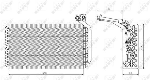 Evaporator, air conditioning EASY FIT 36136