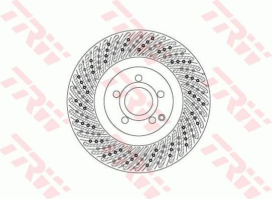 Brake Disc TRW SINGLE DF6775S - image 2