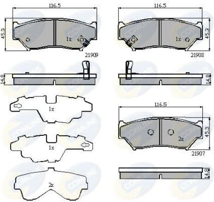 Brake pads front CBP31777