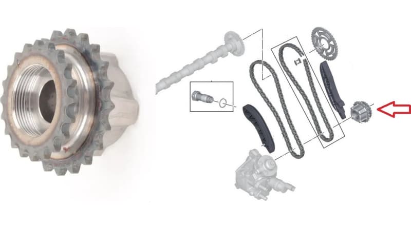 Sprocket fuel pump 13527797906 - image 3