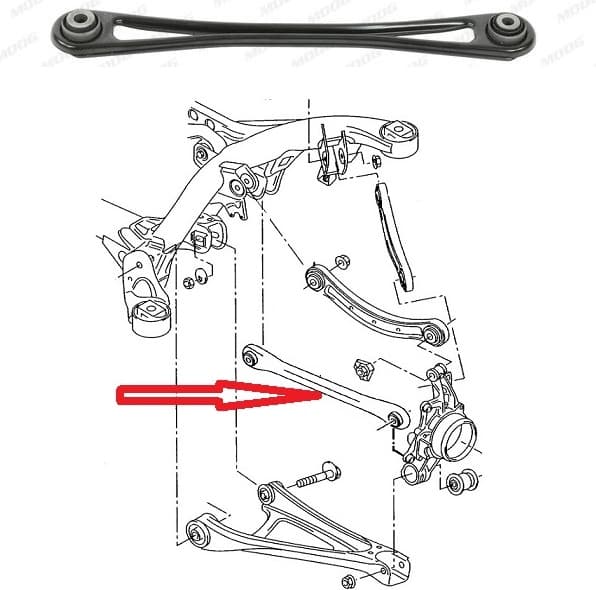 Arm rear suspension AU-TC-14871