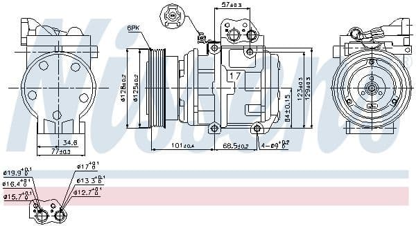Compressor, air conditioning ** FIRST FIT ** 89153