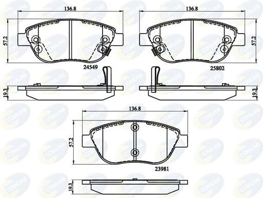 Brake pads front CBP32141