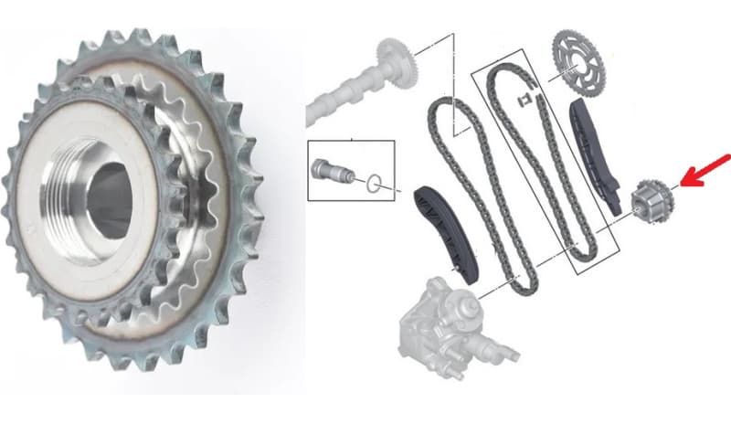 Sprocket fuel pump 13527800025 - image 3
