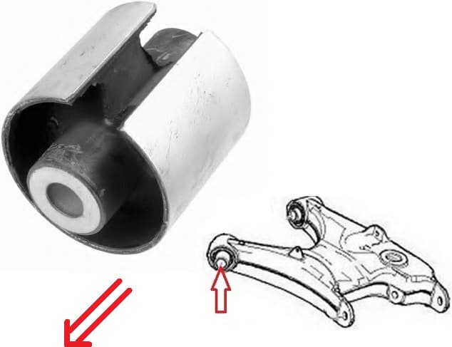 Silentblock rear axle 34933 01